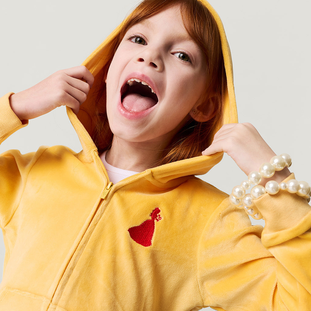 Disney Belle Velour Zip Hoodie