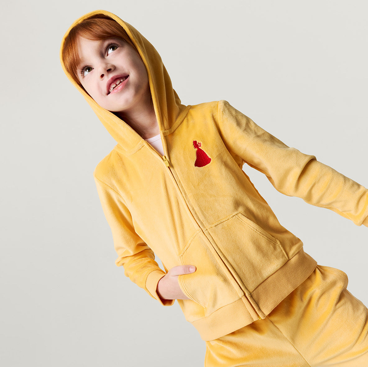 Disney Belle Velour Zip Hoodie