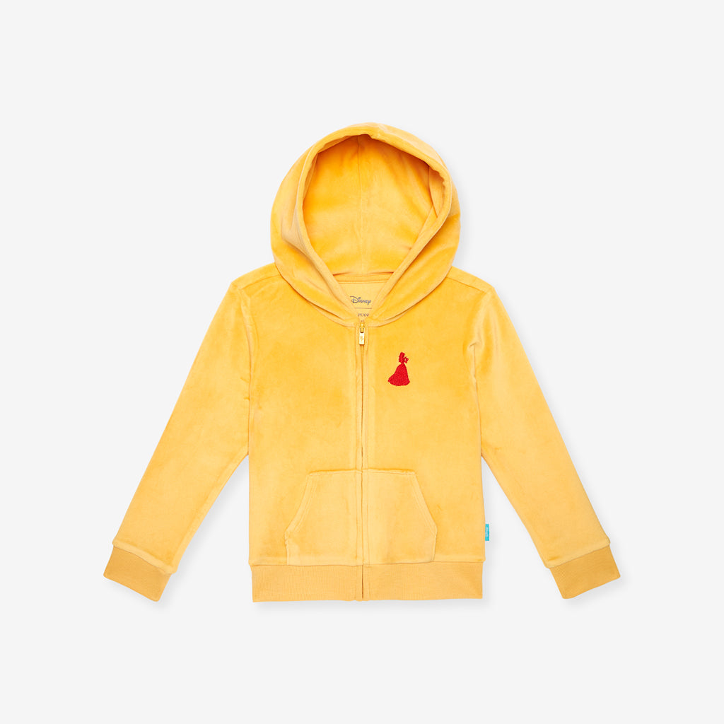 Disney Belle Velour Zip Hoodie
