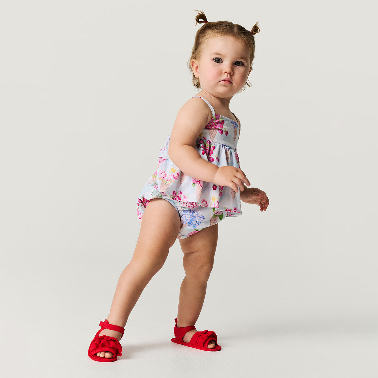 Isolde Ruffled Bubble Romper