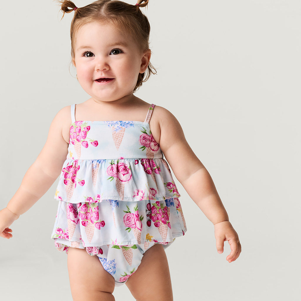 Isolde Ruffled Bubble Romper