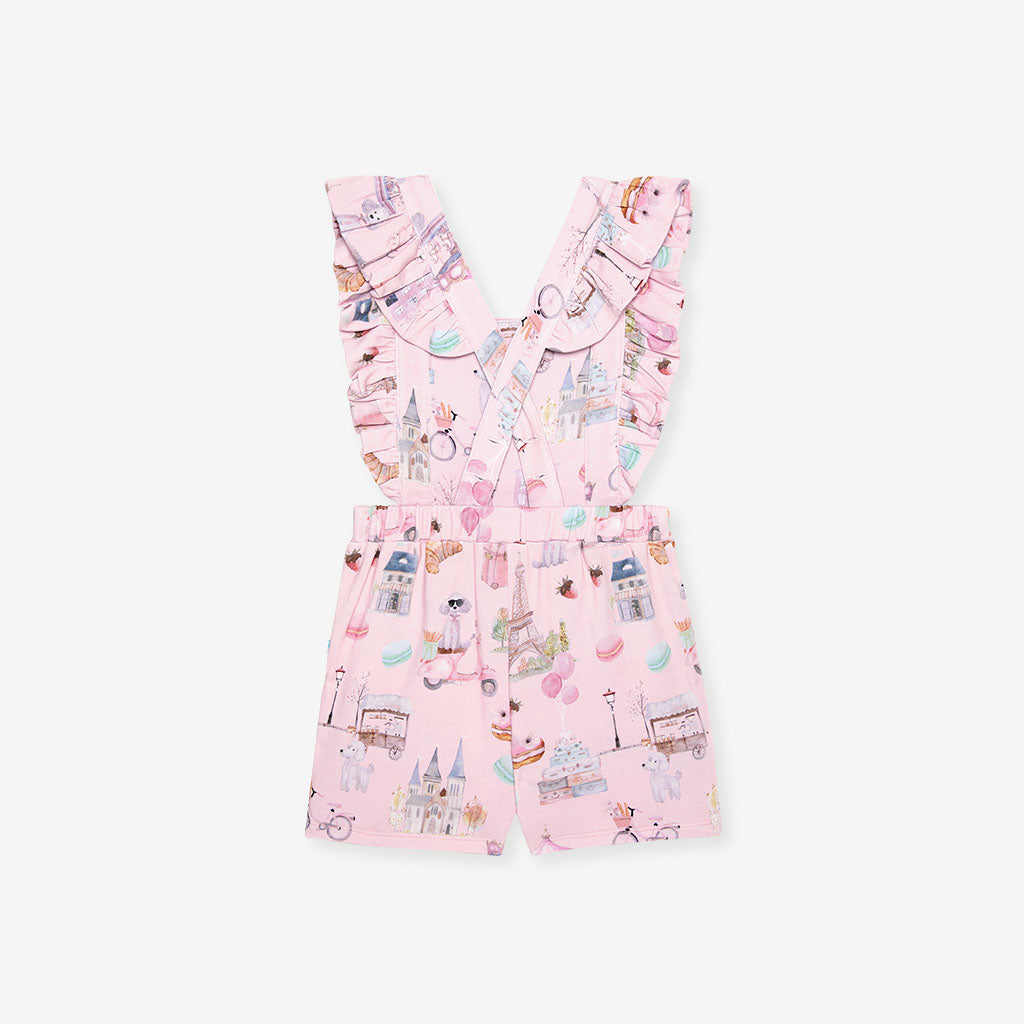 Posh Paris French Terry Short Overalls