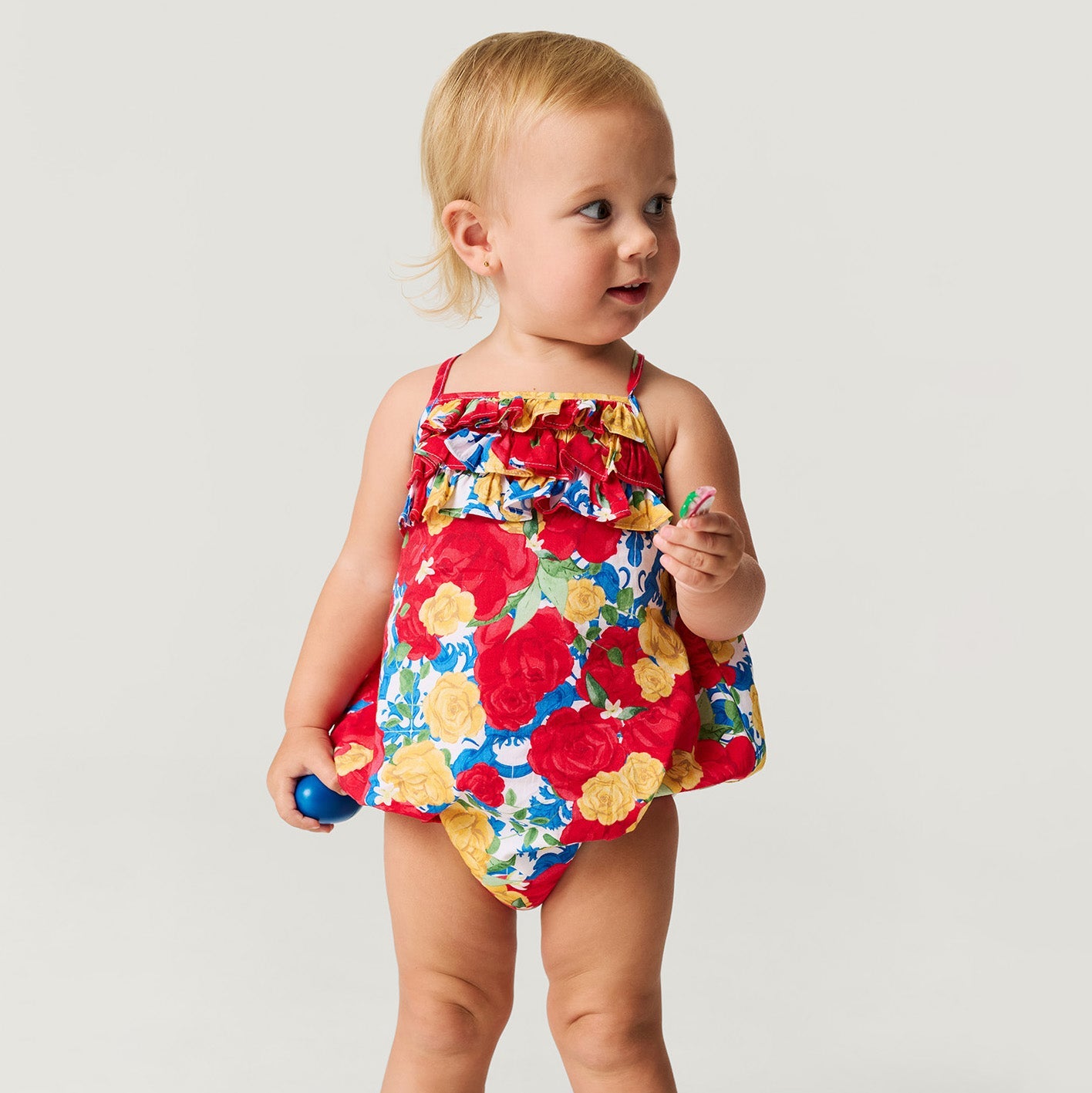 Valentina Bamboo Challis Bubble Romper