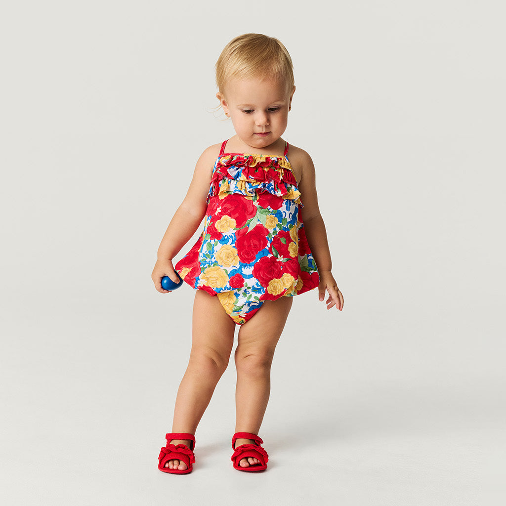 Valentina Bamboo Challis Bubble Romper
