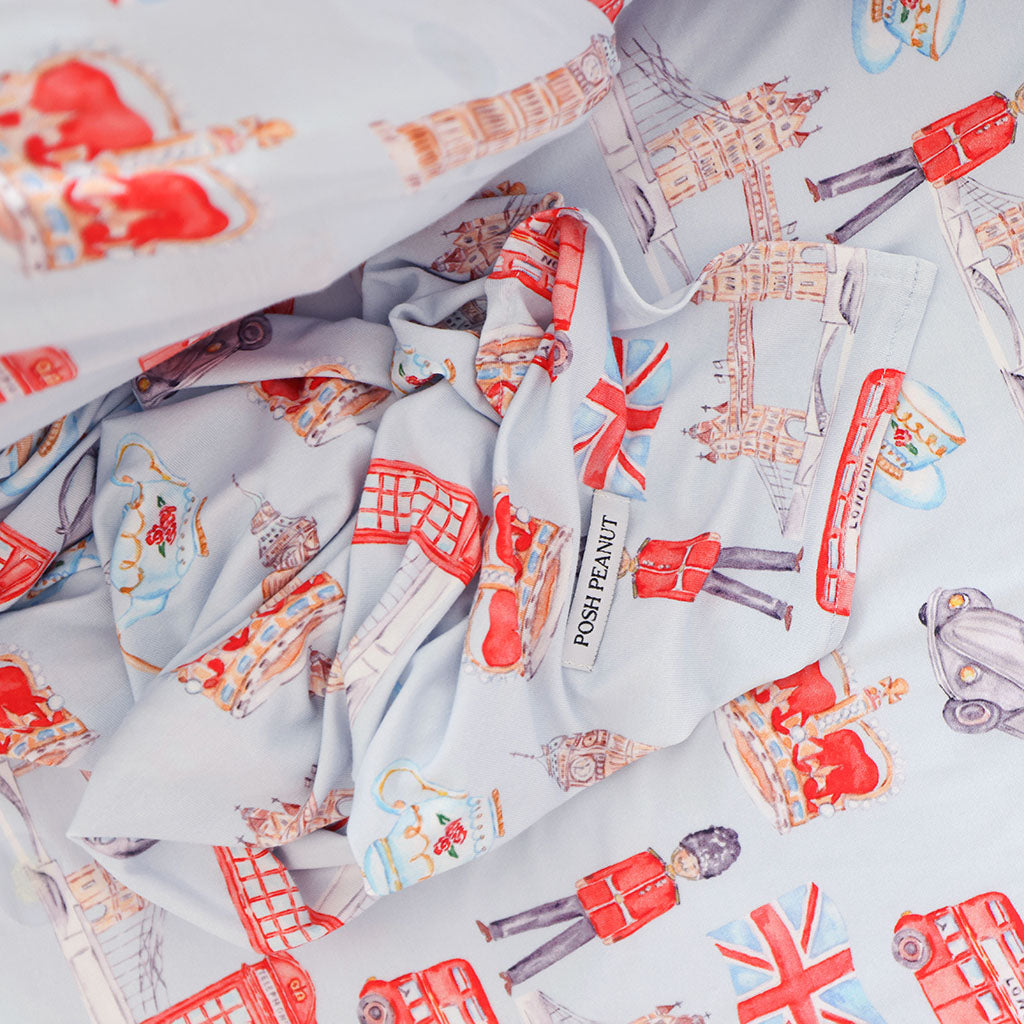 Posh London Swaddle Beanie Set