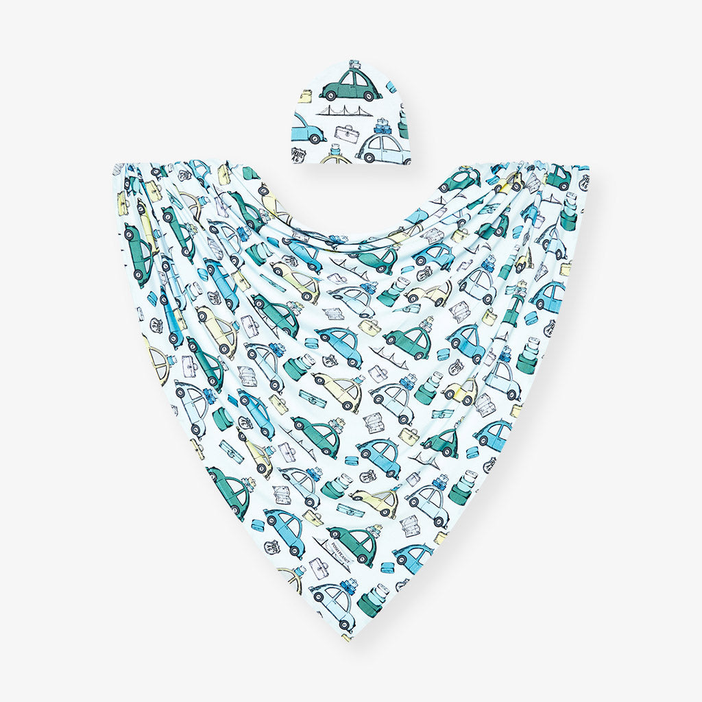 Travel Bug Swaddle Beanie Set