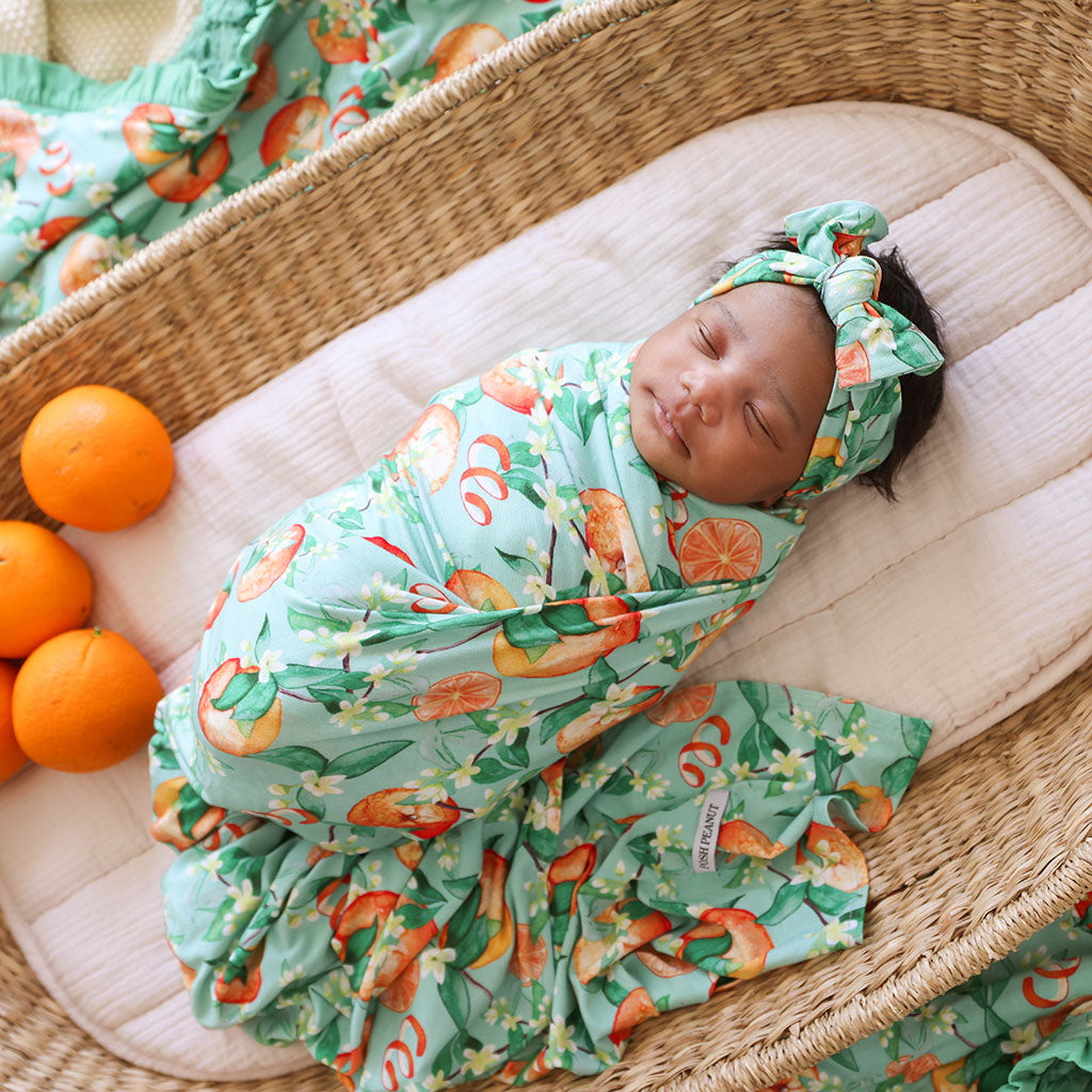 Arancia Swaddle Headband Set
