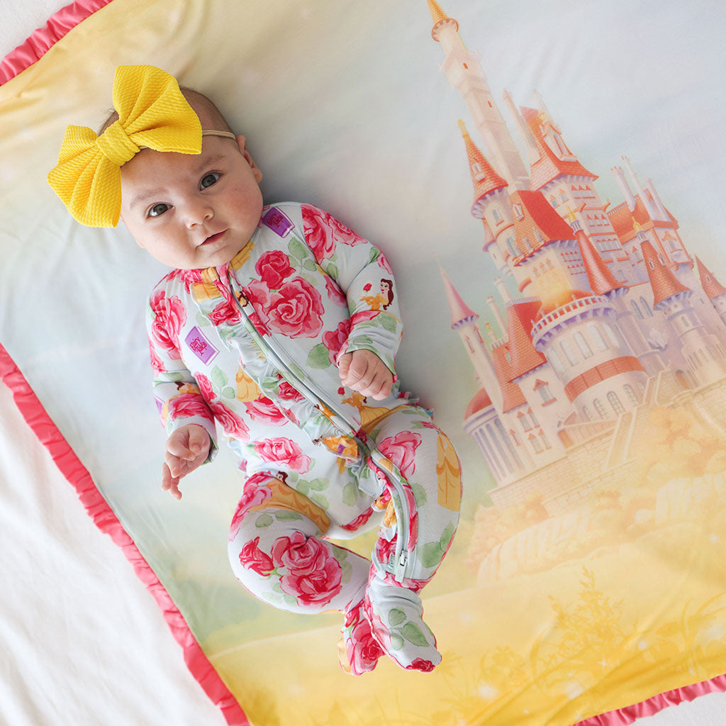 Disney Princess Belle Ruffled Luxette Patoo? Blanket