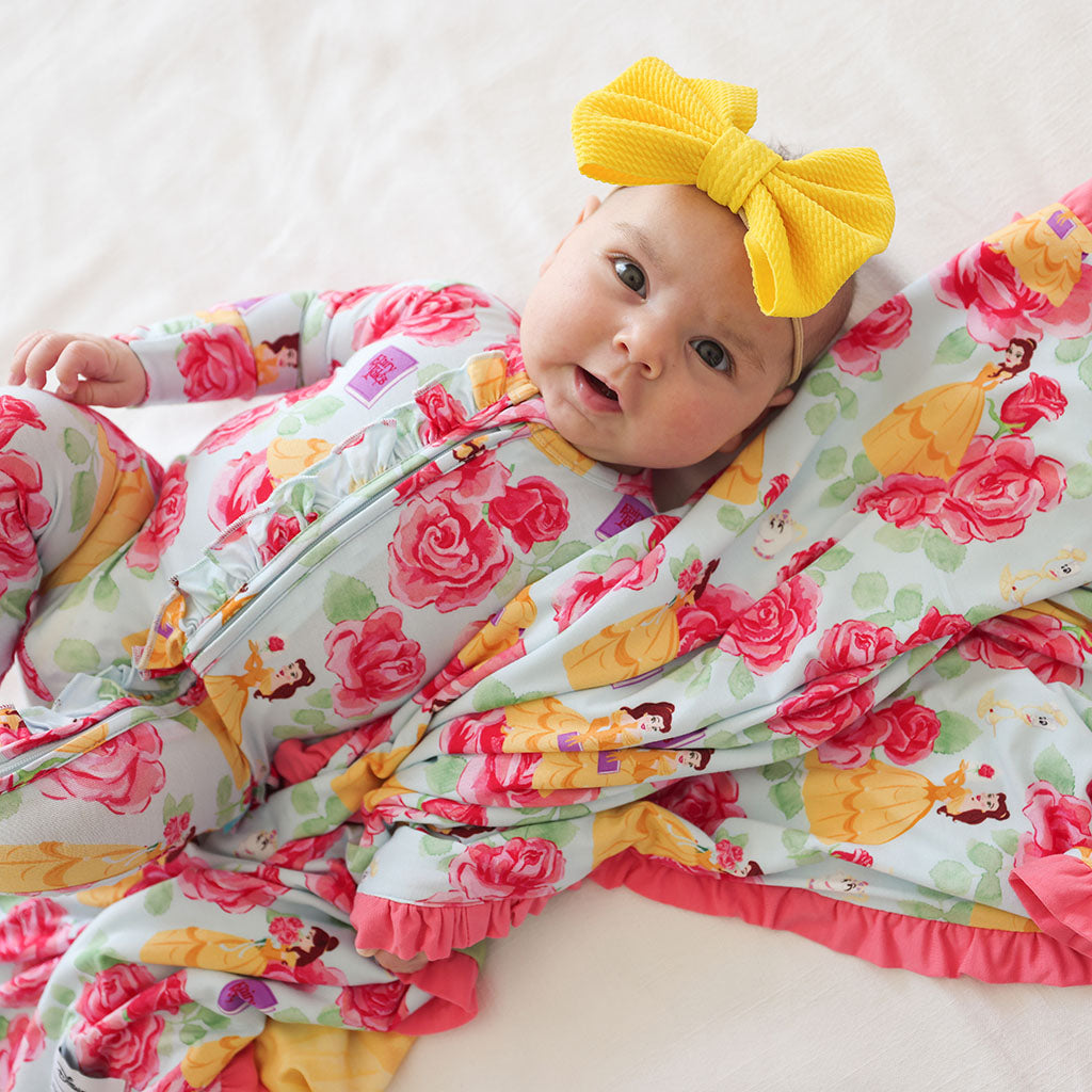 Disney Princess Belle Ruffled Luxette Patoo? Blanket