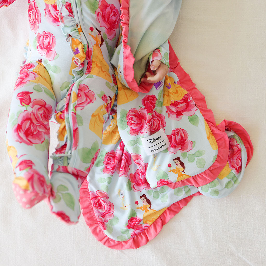 Disney Princess Belle Ruffled Luxette Patoo? Blanket