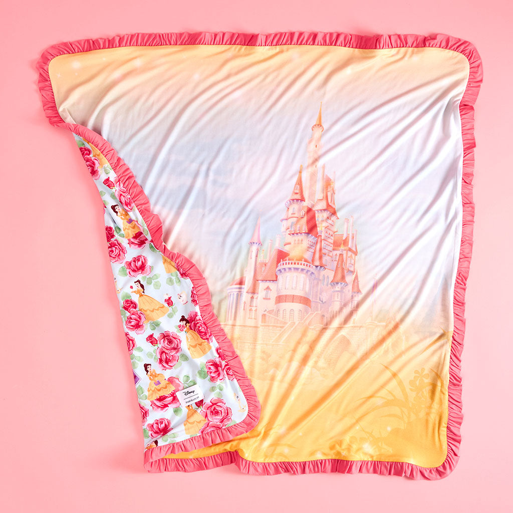 Disney Princess Belle Ruffled Luxette Patoo? Blanket
