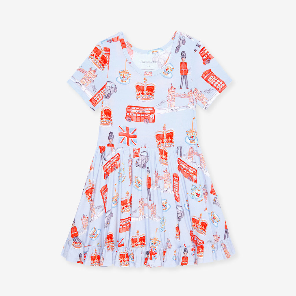 Posh London Ruffled Twirl Dress