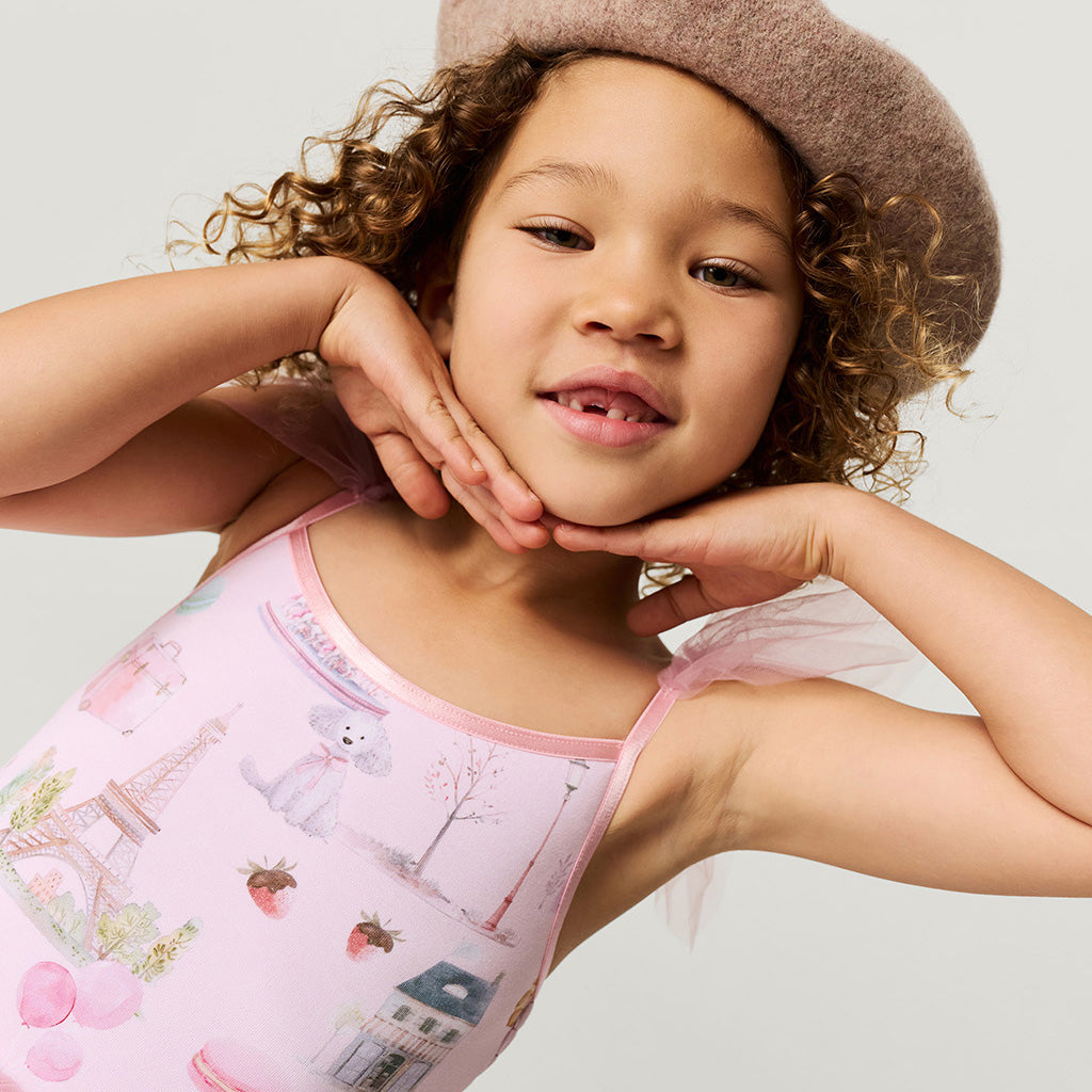 Posh Paris Tulle Smocked Dress