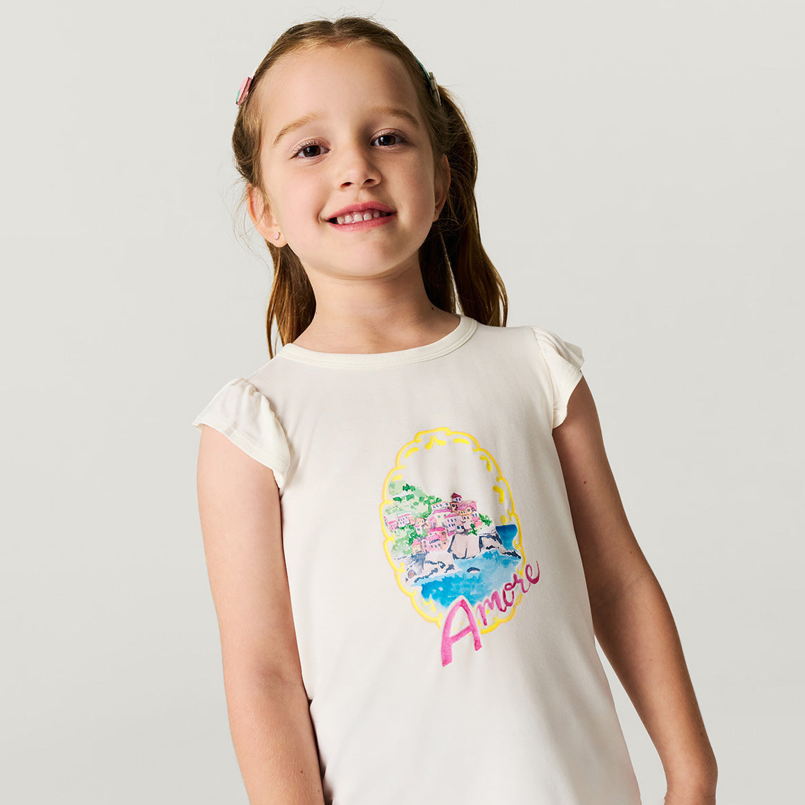 Amore Italia Ruffled Tee