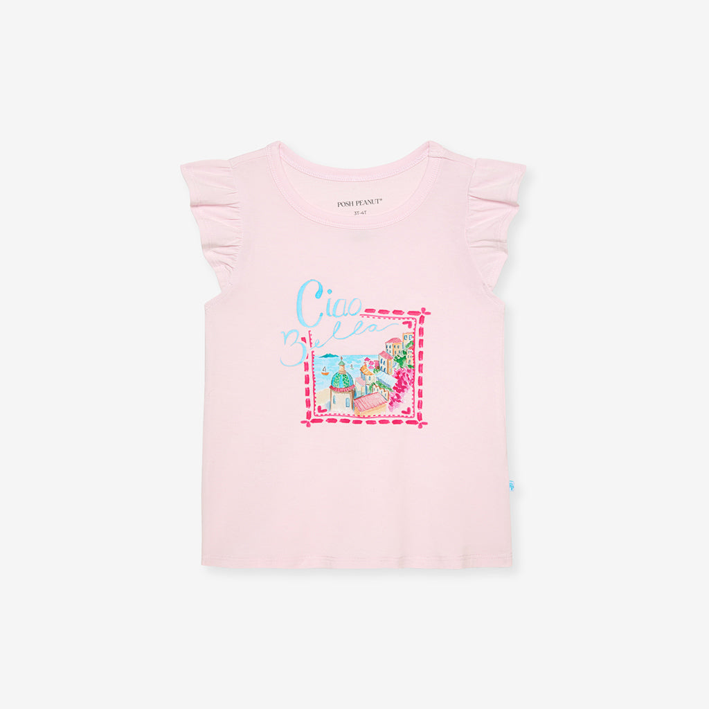 Ciao Bella Ruffled Tee