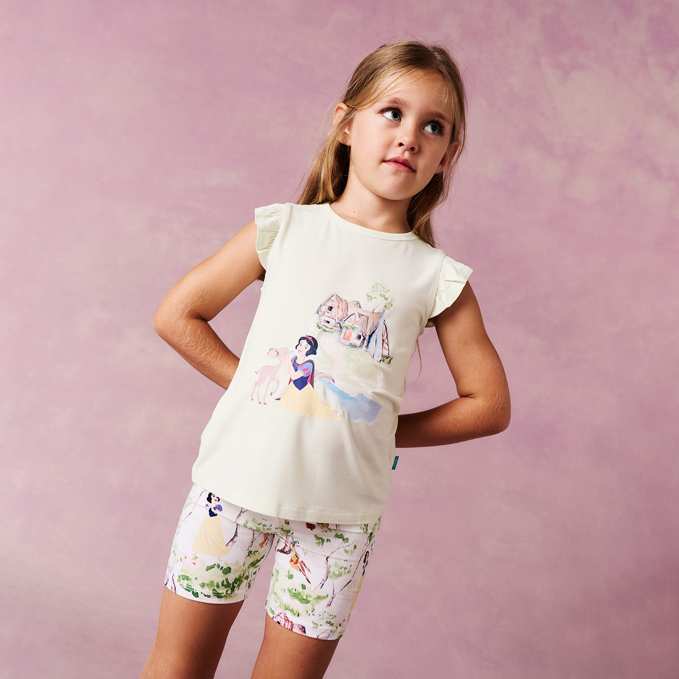 Disney Snow White Ruffled Graphic Tee