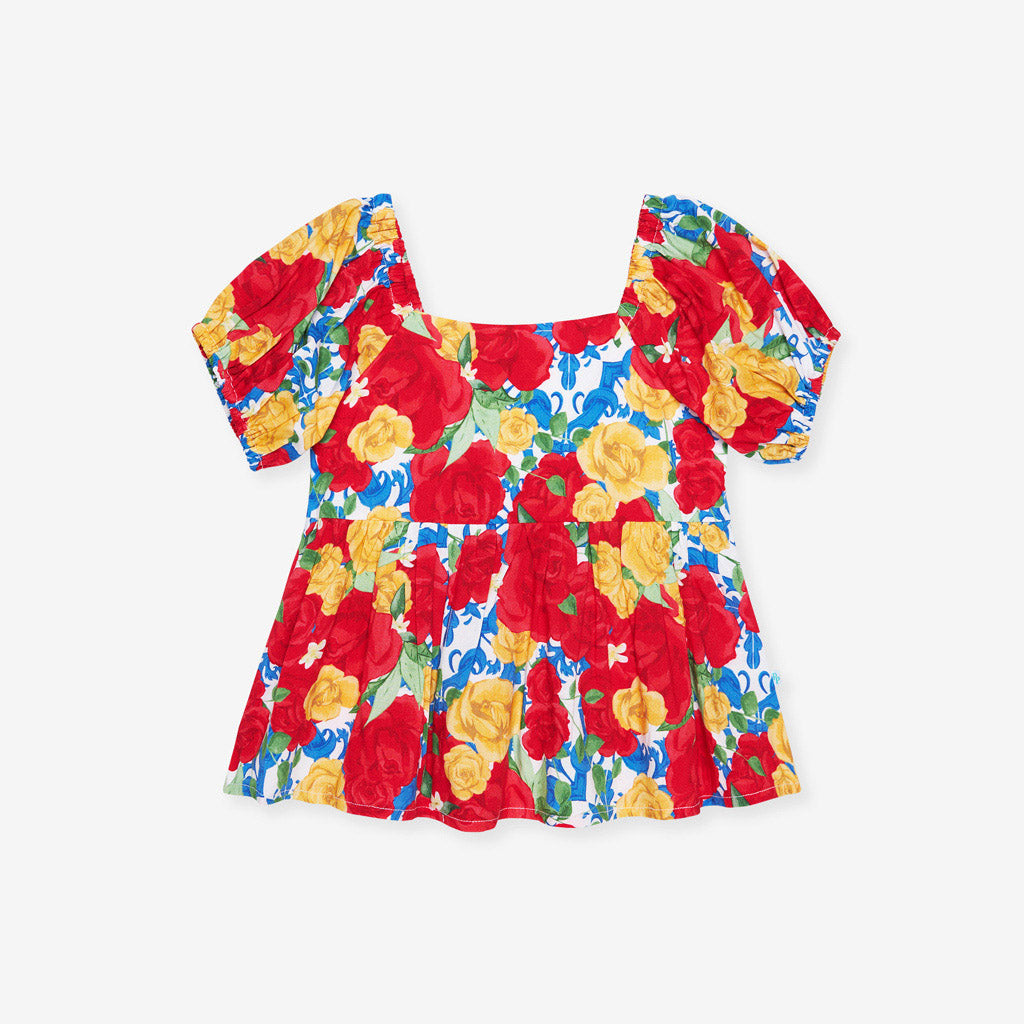 Valentina Bamboo Challis Babydoll Top